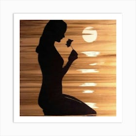 Silhouette Of A Woman Poster