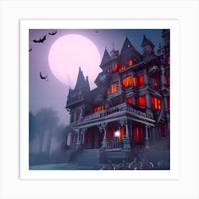 Haunted House Art Print