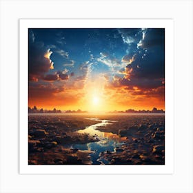 River To The Sun Art Print