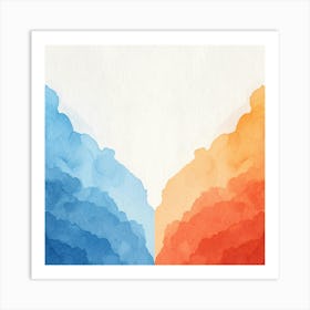 Abstract Watercolor Painting 6 Art Print