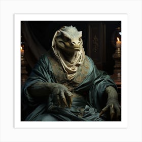 Reptilian Royalty Art Print