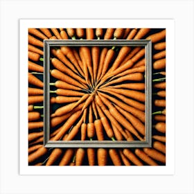 Carrots In A Frame 17 Art Print