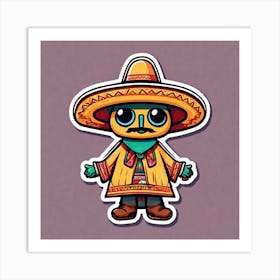 Mexican Sticker 1 Art Print
