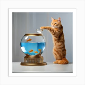 Goldfish In A Bowl 23 Art Print