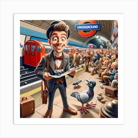 First-Time Thrills in the Tube Art Print