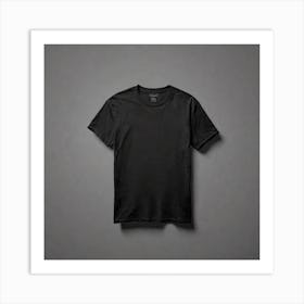 Black T - Shirt 37 Art Print