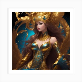 Golden Goddess #5 Art Print