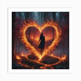 Heart Of Fire Art Print