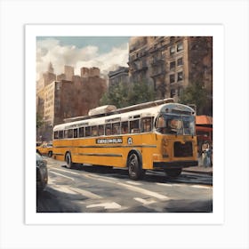 New York City Bus Art Print