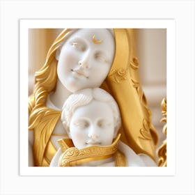 Fantasy Mary And Child Art Print