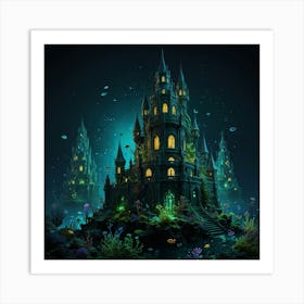 Underwater Castle Art Print