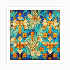 Stained Glass 10 Art Print