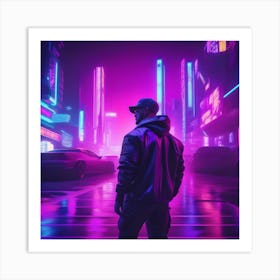 Neon City 3 Art Print