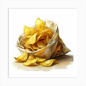 Bag Of Potato Chips 2 Art Print