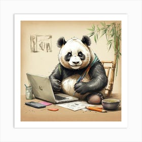 Panda Bear 40 Art Print