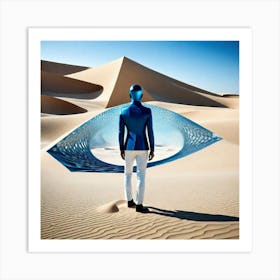 Man In The Desert 231 Art Print