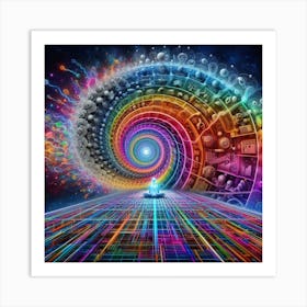 Spectrum of infinite 1 Art Print