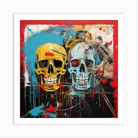 Two Skulls 1 Art Print