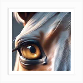 Eye Of A Horse 31 Art Print