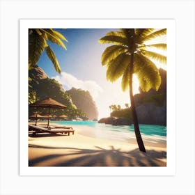 Beach Scene 8 Art Print