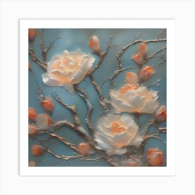 Peony Blossoms Art Print