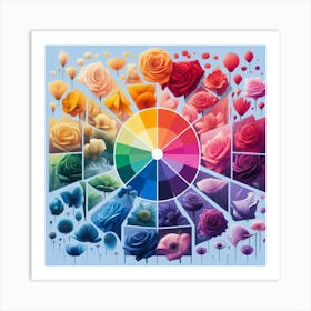 Color Wheel Art Print