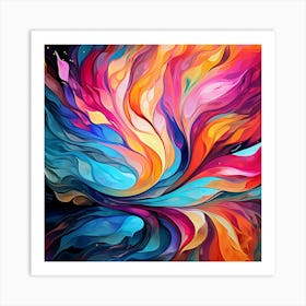 Abstract Abstract Colorful Abstract Abstract Painting Art Print