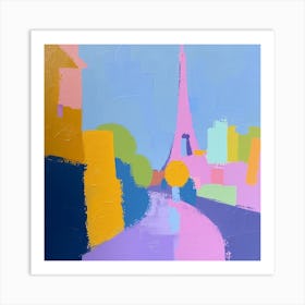 Abstract Travel Collection Paris France 1 Art Print