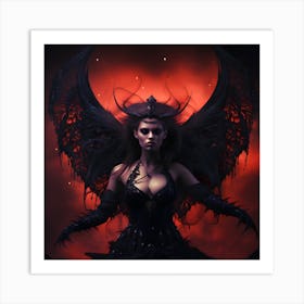 Demon Woman Art Print