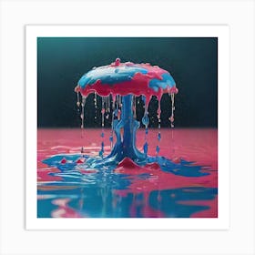 Dripping Paint Art Print