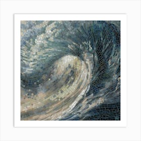 Wave Mosaic Art Print