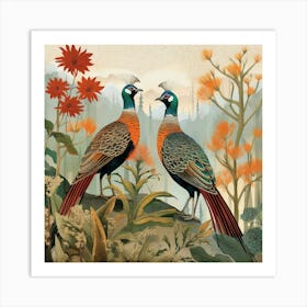 Bird In Nature Pheasant 1 Art Print