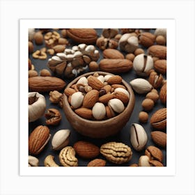 Nuts In A Bowl 7 Art Print