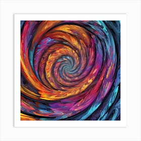 Abstract Spiral Painting Art Print