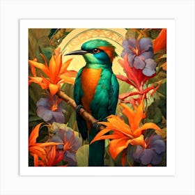 Exotic bird Art Print