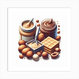 Peanut Butter Illustration Art Print