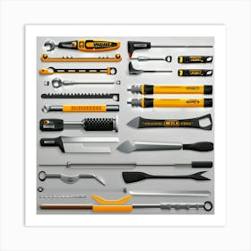 Set Of Tools Art Print