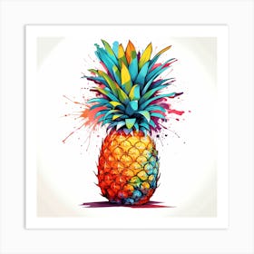 Rainbow Pineapple 1 Art Print