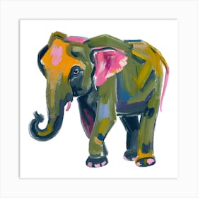 Asian Elephant 01 Art Print