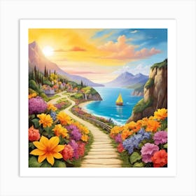 Path To The Sea 10 Art Print