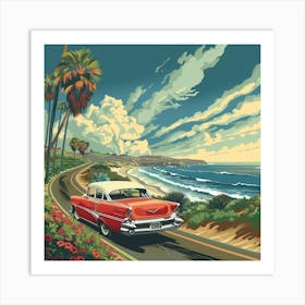 California Sunset Art Print