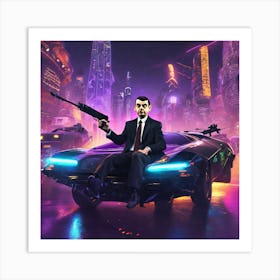 Man In Suit 1 Art Print