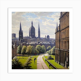 Edinburgh Cityscape 1 Art Print