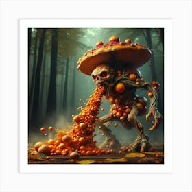 Mushroom Monster Art Print