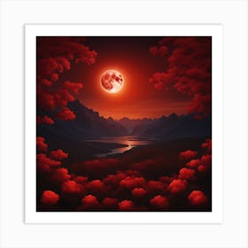 Full Moon In The Sky Art Print