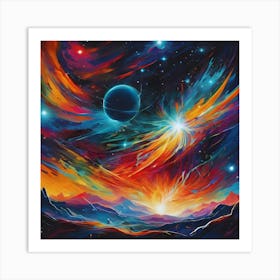 Galaxy In The Sky Art Print