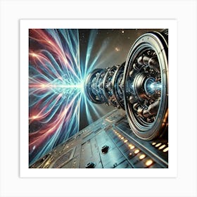 A Close Up Futuristic Sci Fi Depiction Resonance Cannon Art Print