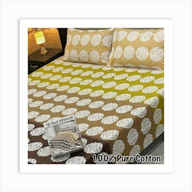 Bed With A Bed Sheet Art Print