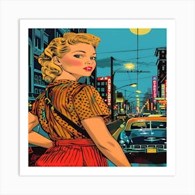 Girl In A Dress 9 Art Print