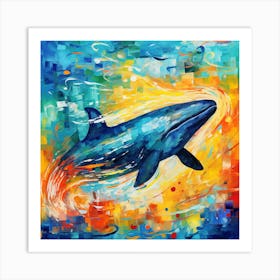 Whale Painting Art Print